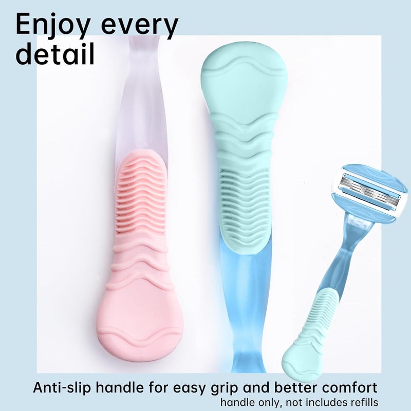 TEITEAI 2 Pack Replacement Razor Handle Compatible with Venus only, Blue - Image 3